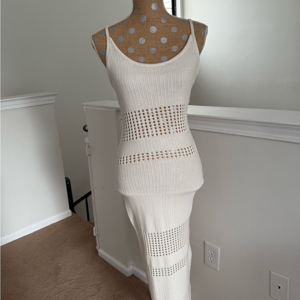 Forever 21 Cream Knit Maxi Skirt